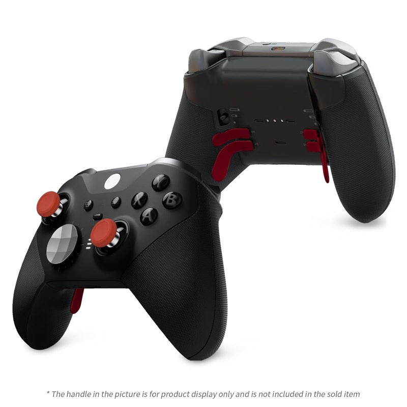 KD.FLY 13-in-1 Metal Thumbsticks Replacement Kits for Xbox Elite Series 2, Xbox Elite 2 Controller Accessories, Includes Magnetic Joysticks, Paddles, Silicone Caps, Storage Bag, Red - Image 2